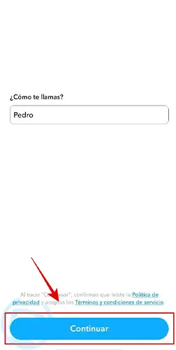 aplicación de snapchat
