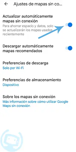 descargar mapa google maps sin conexión