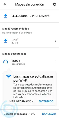 google maps sin datos