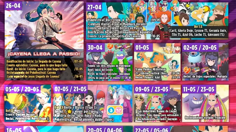 secretos pokemon masters ex
