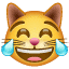 Emoticono gato alegre