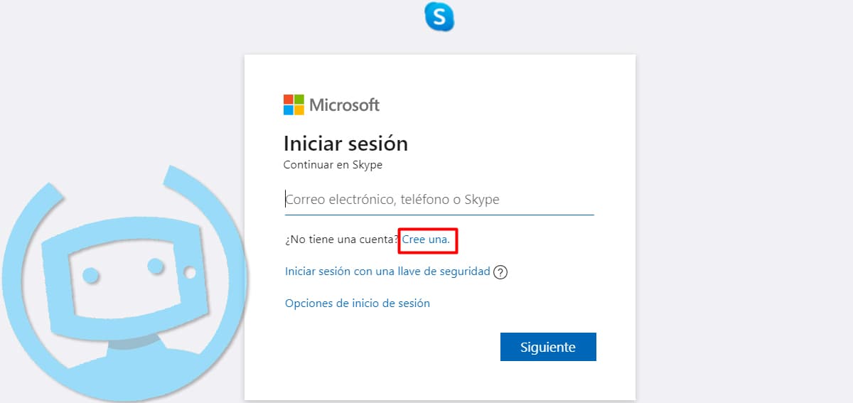 skype registrarse
