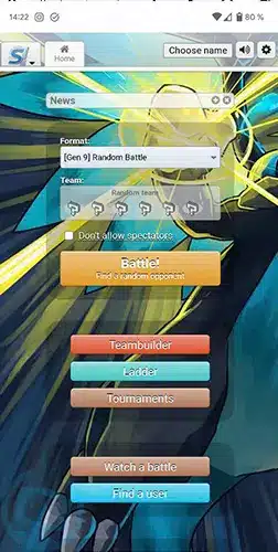 pokemon showdown app