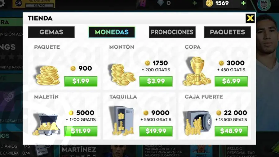 precio jugadores dream league soccer