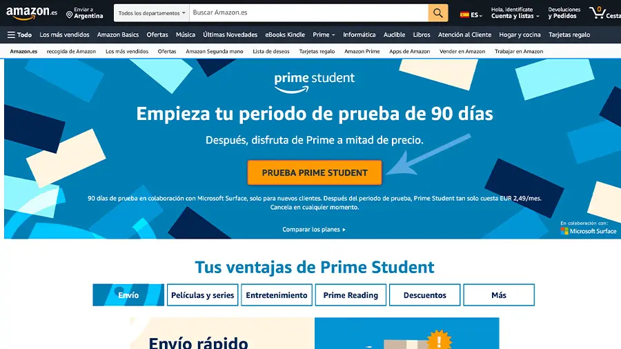 Amazon Prime Student 2024 Qué es y cómo conseguirlo
