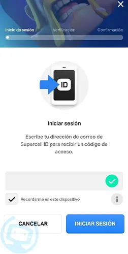 supercell iniciar sesion