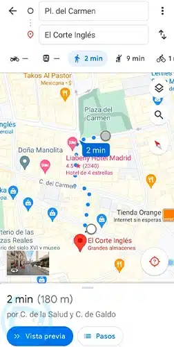 google maps crear ruta