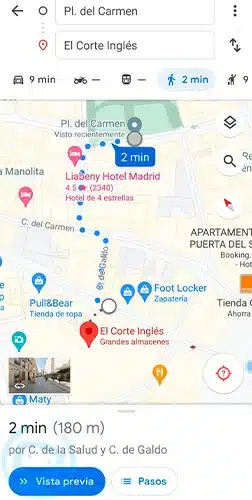 grabar ruta google maps