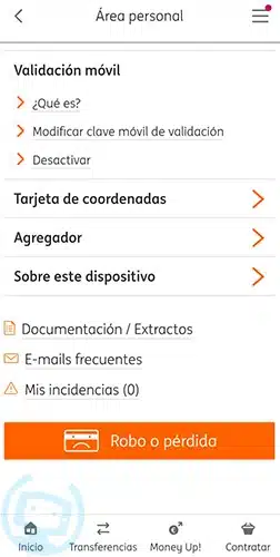 qué es la validación móvil de ing