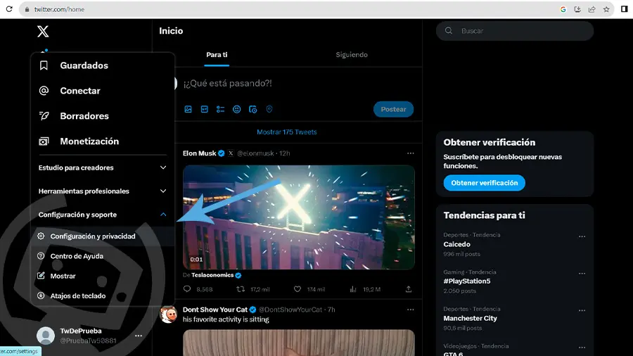 cuenta privada en twitter