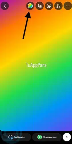 cambiar color fondo de historia de instagram