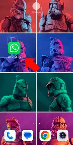 poner whatsapp en pantalla