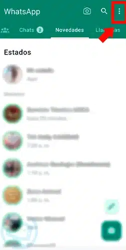 ocultar estado whatsapp