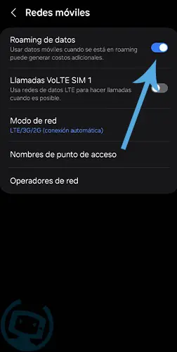 no hay ningun servicio de datos moviles android solucion