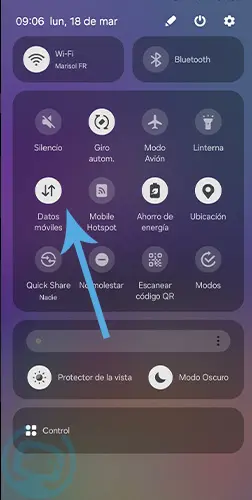 no hay ningun servicio de datos moviles solucion