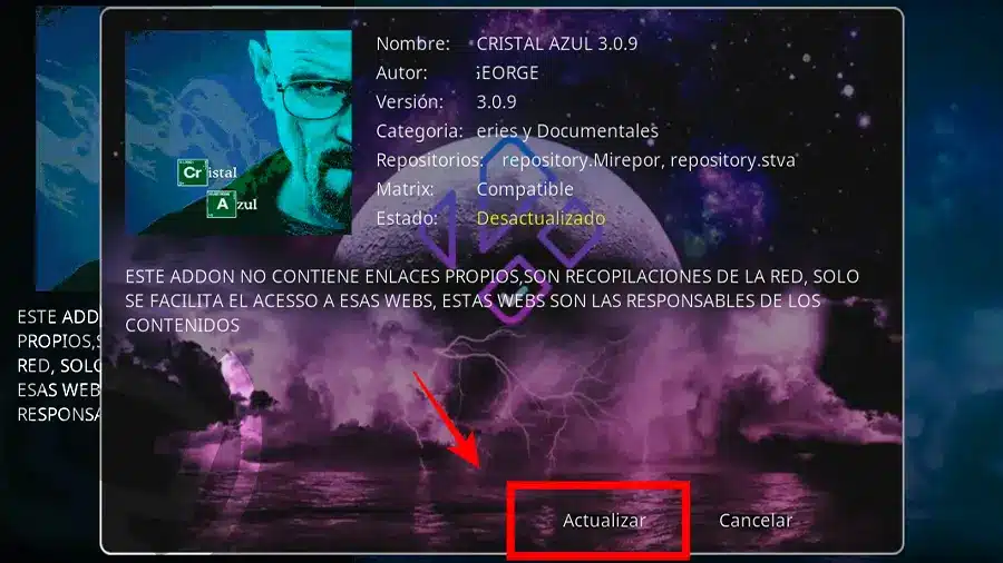 problemas con cristal azul