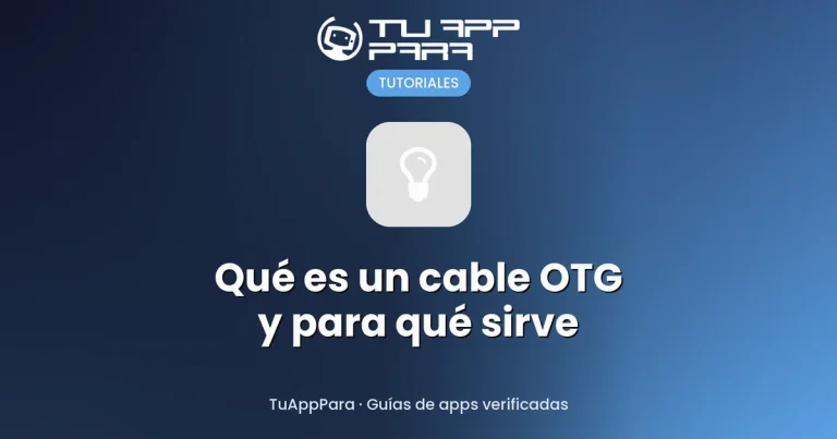 Qué es un cable OTG y para qué sirve