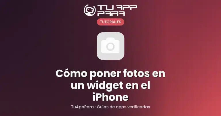 Cómo poner fotos en un widget en el iPhone