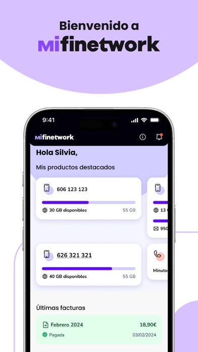 Captura oficial de Finetwork