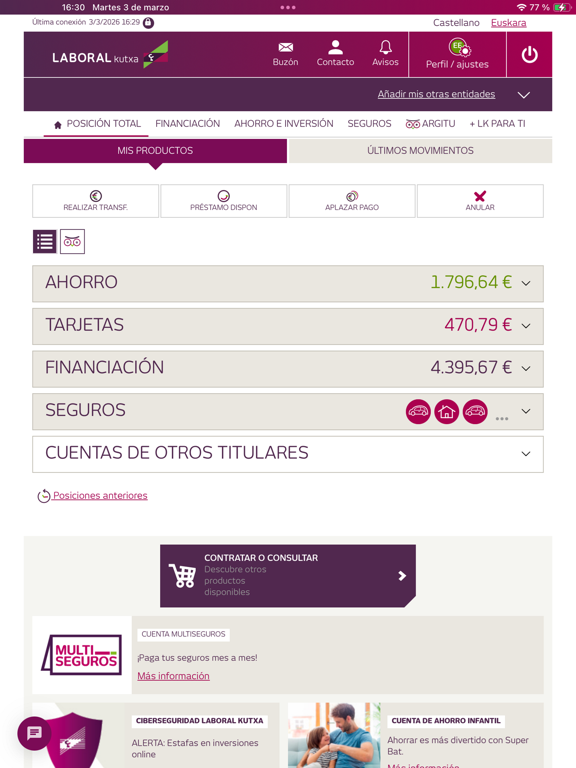 Captura oficial de Laboral Kutxa