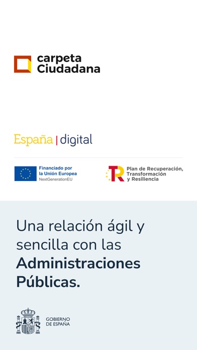 Captura oficial de Mi carpeta Ciudadana