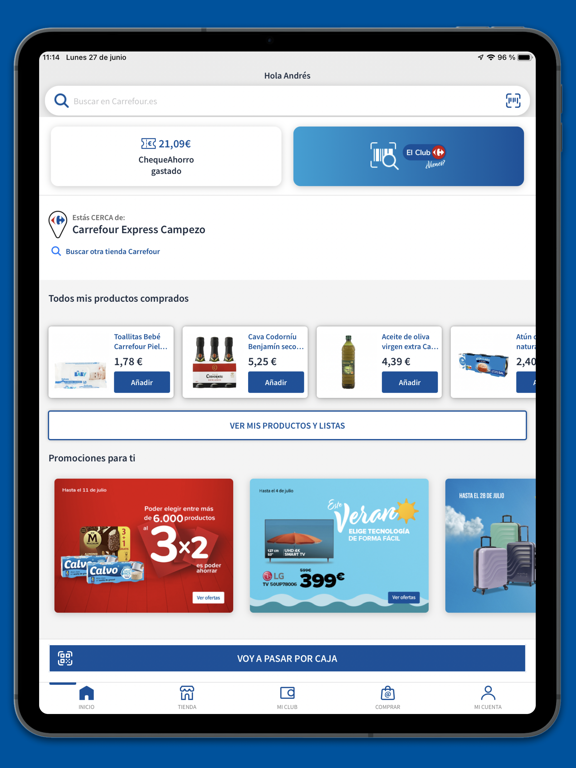 Captura oficial de Mi Carrefour