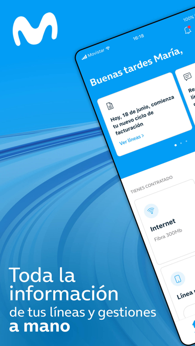 Captura oficial de Mi Movistar