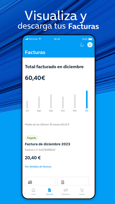 Captura oficial de Mi Movistar