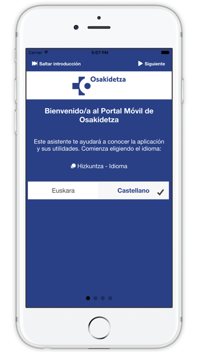 Captura oficial de Portal Móvil Osakidetza