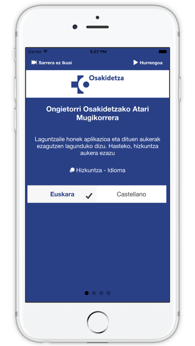 Captura oficial de Portal Móvil Osakidetza