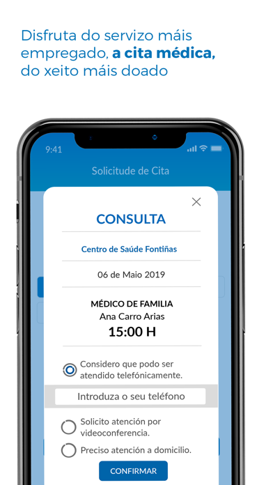 Captura oficial de Sergas Móbil