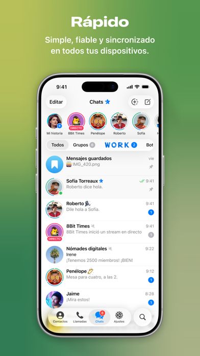 Captura oficial de Telegram Messenger