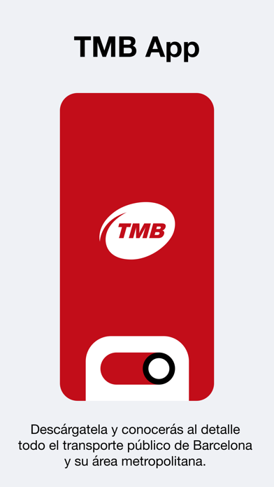Captura oficial de TMB App (Metro Bus Barcelona)