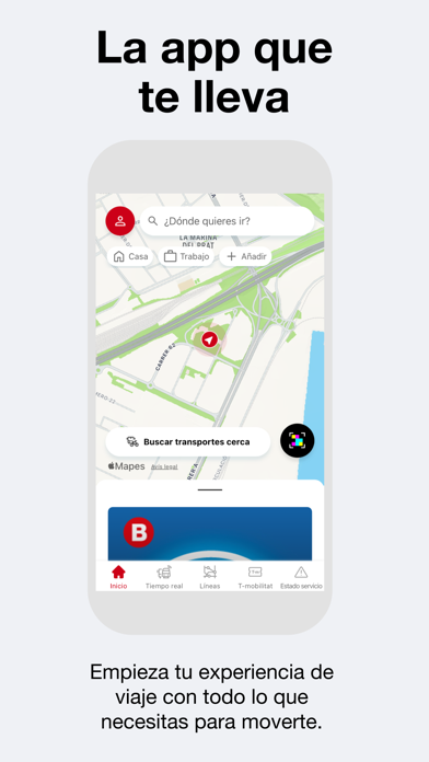 Captura oficial de TMB App (Metro Bus Barcelona)
