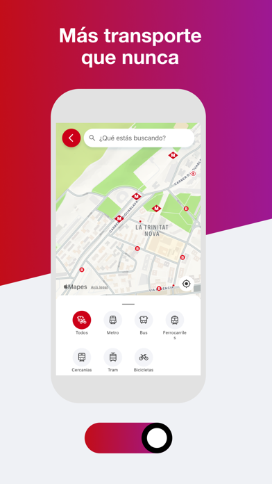 Captura oficial de TMB App (Metro Bus Barcelona)