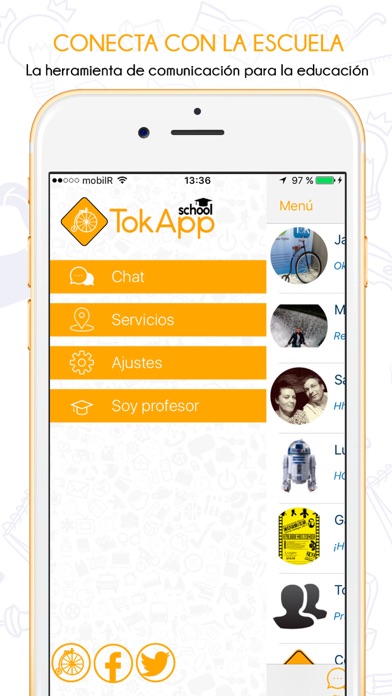 Captura oficial de TokApp School