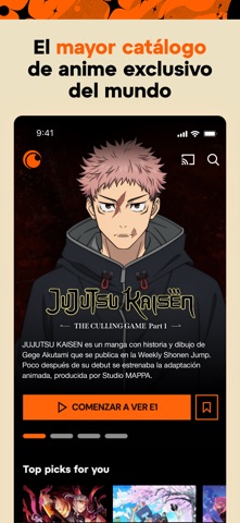 Captura oficial de Crunchyroll