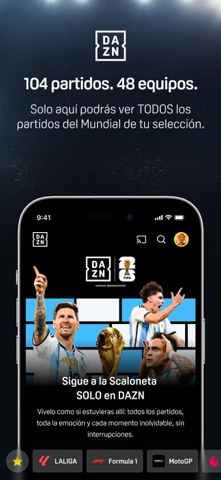 Captura oficial de DAZN