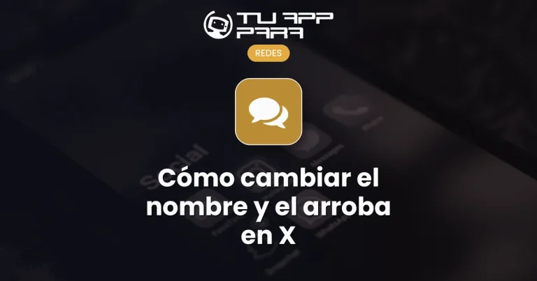 Cómo cambiar el nombre y el arroba en X