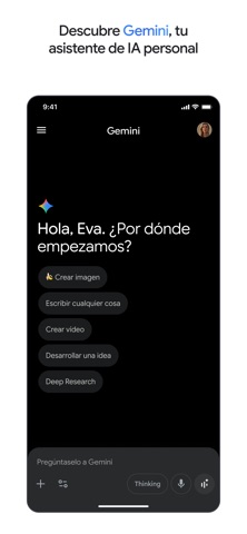 Captura oficial de Google Gemini