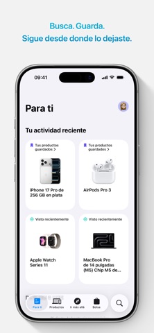Captura oficial de Apple Store